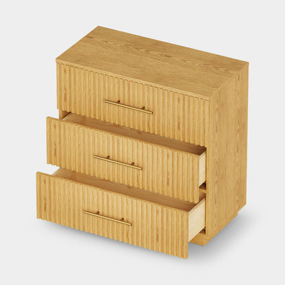 Holt 95" Oak 9-Drawer Chest(Set of 3)