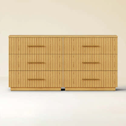 Holt 63“ Oak 6-Drawer Chest(Set of 2)