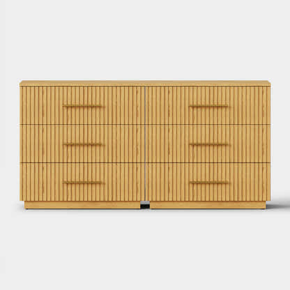 Holt 63“ Oak 6-Drawer Chest(Set of 2)