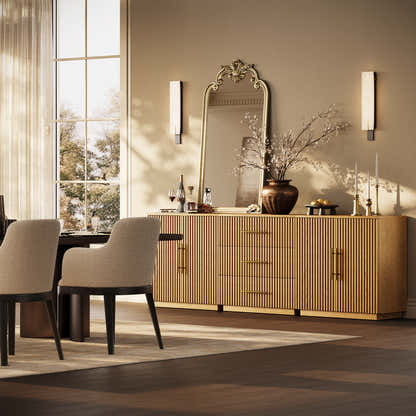 Holt Oak Modular Media Console (Set of 3)