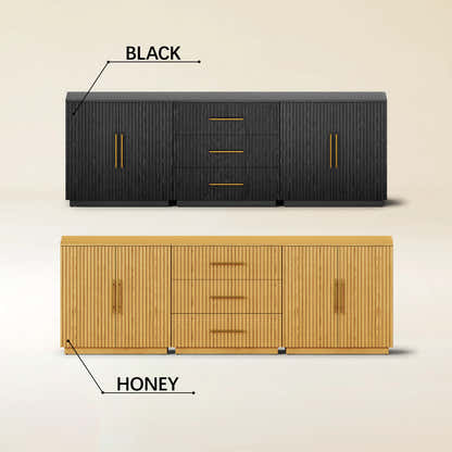 Holt Oak Modular Media Console (Set of 3)