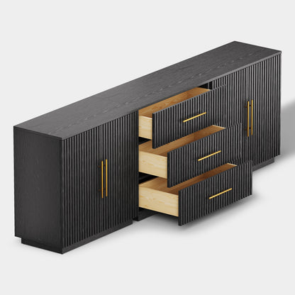 Holt Oak Modular Media Console (Set of 3)