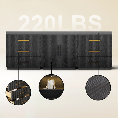 Holt Oak Modular Media Console (Set of 3)