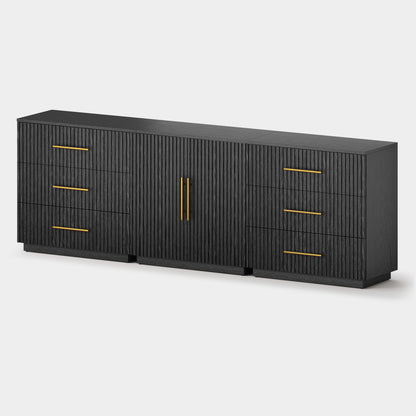 Holt Oak Modular Media Console (Set of 3)