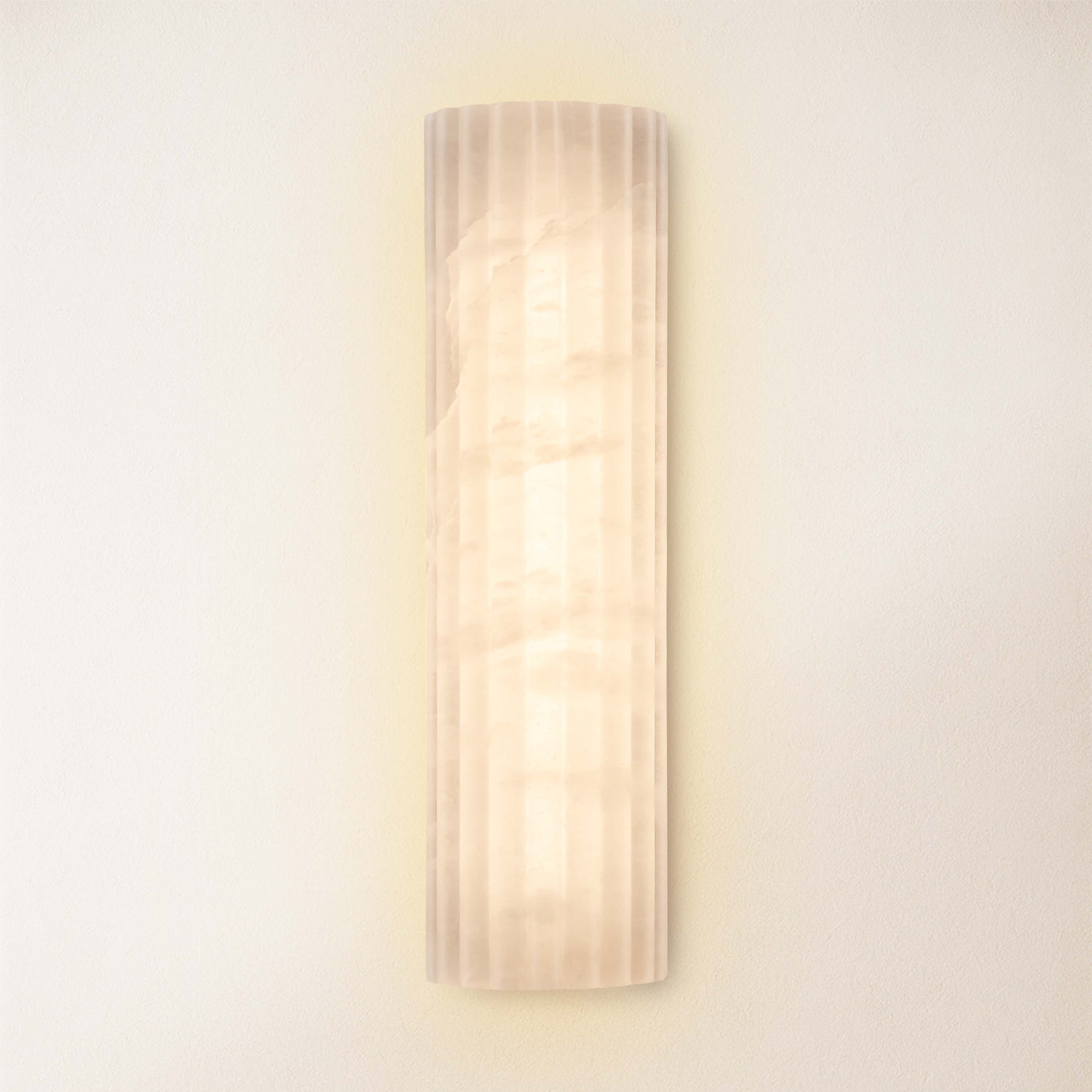 Luminare Resin Fluted Wall Sconce 5"