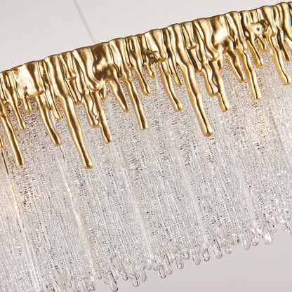 Rheo Crystal Glass Round Chandelier 40"D