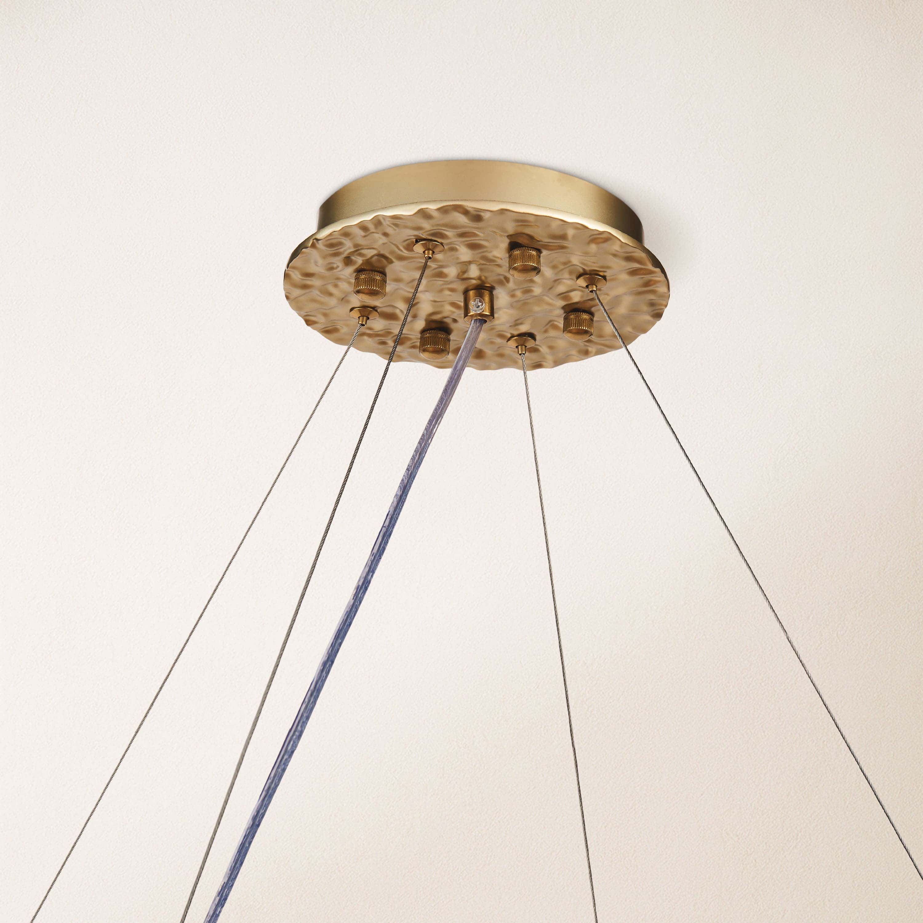 Rheo Crystal Glass Round Chandelier 40"D