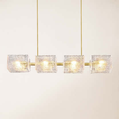 Vitreolith Glass Linear Chandelier 41"W