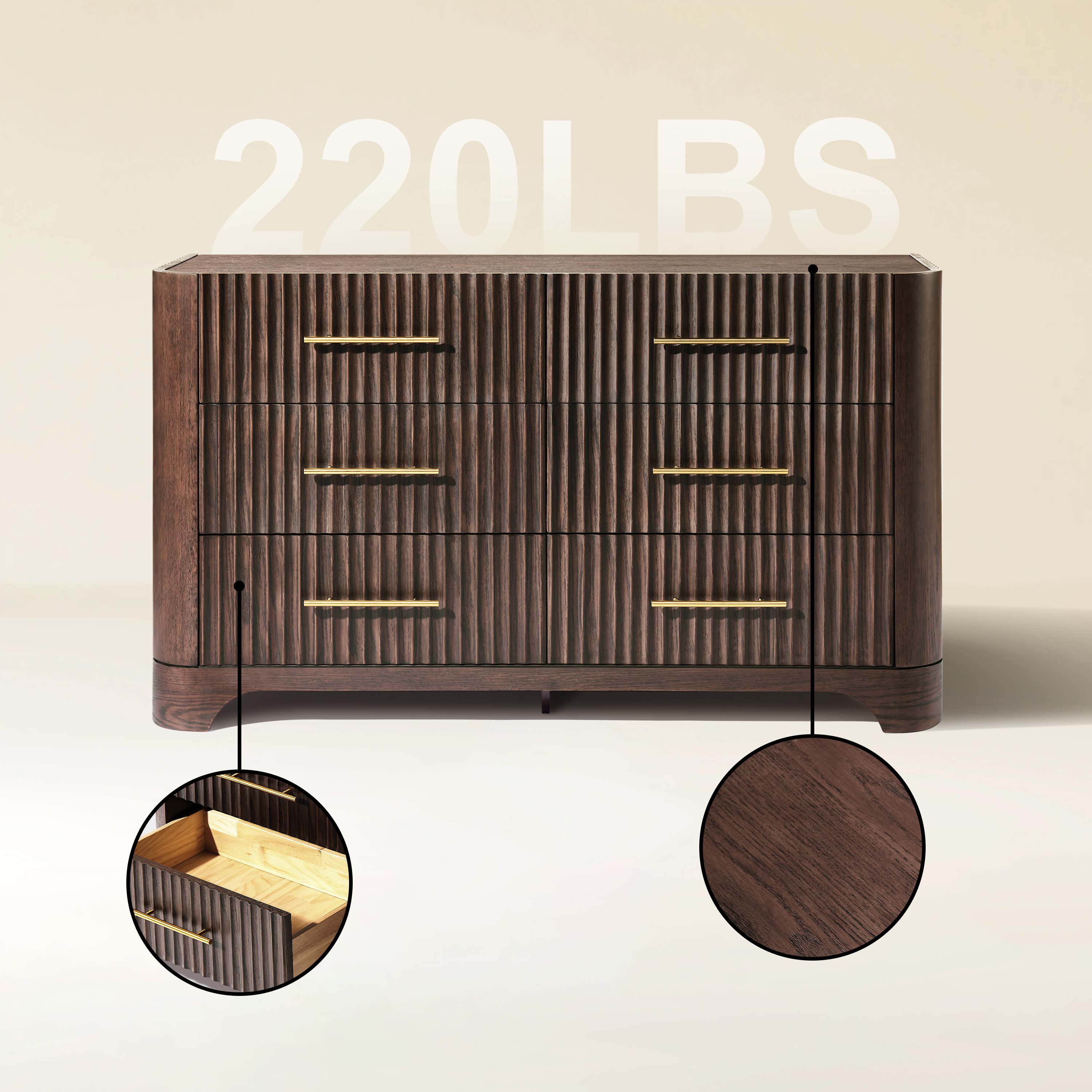 Murphy 6 Drawer Chest 59"W