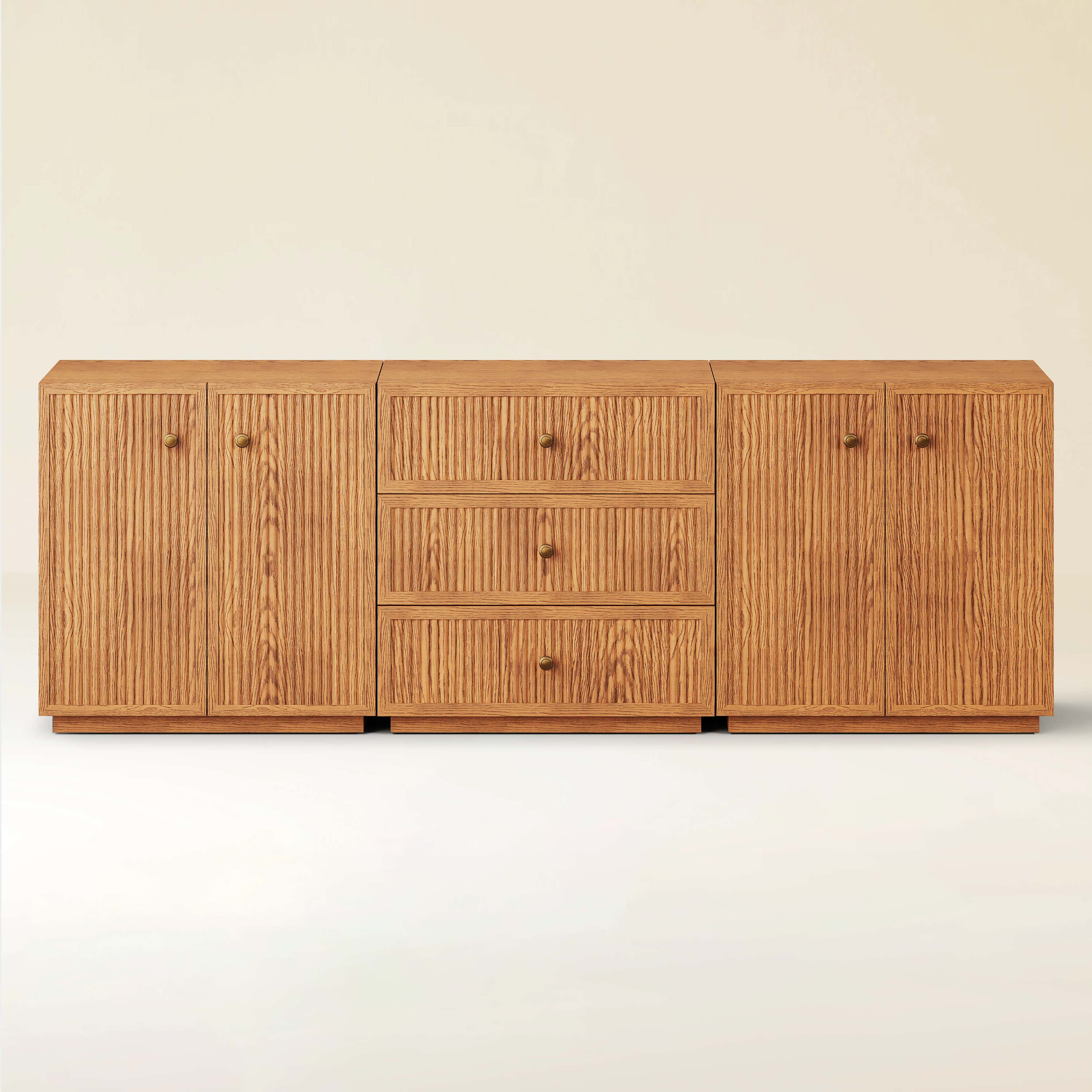 Avery Oak Modular Sideboard 90"W