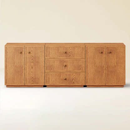 Avery Oak Modular Sideboard 90"W