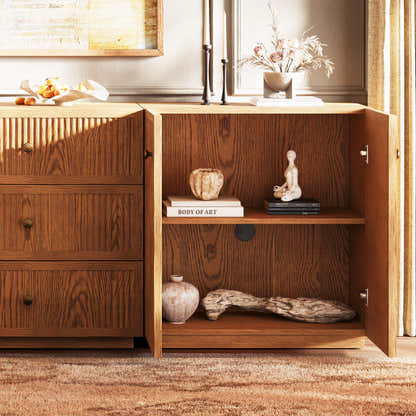 Avery Oak Modular Sideboard 90"W