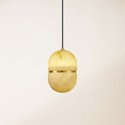 Moderne Anhängerkette Hecate Alabaster, 14 cm Durchmesser