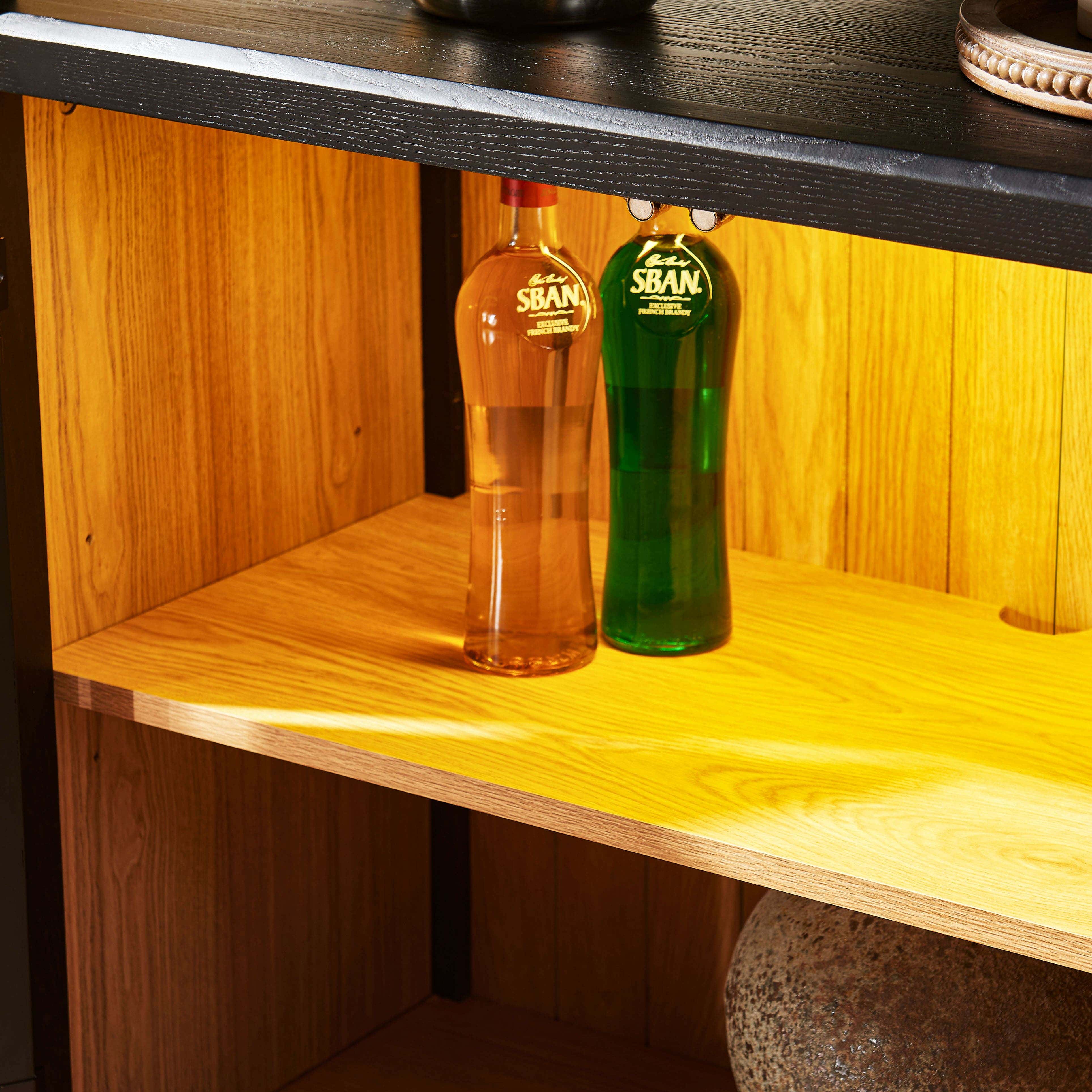 Alvar Arched Bookcase with Cabinet