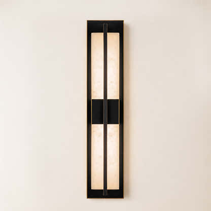 Caelum Alabaster Cuboid Wall Sconce