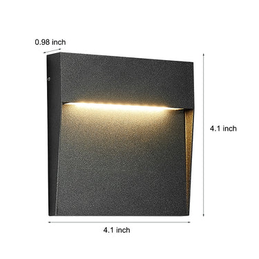 Minimalistische quadratische wasserdichte Treppenlichter Stufenlichter Außenwandleuchten Treppenleuchten