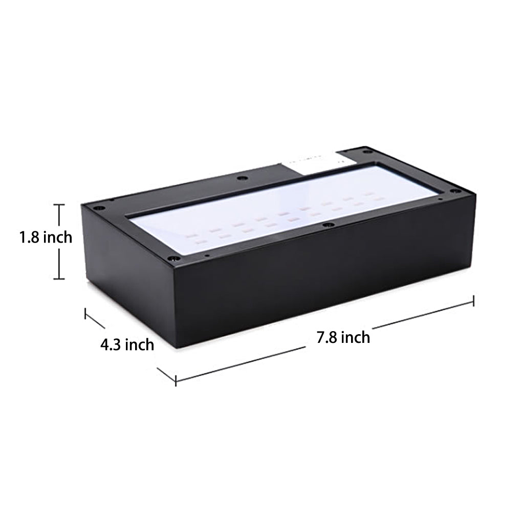 Wasserdichte LED-Auf- und Abwärtsbeleuchtung mit Bewegungsmelder, moderne Solar-Wandleuchte