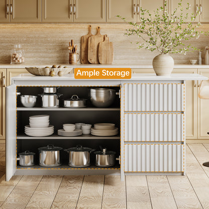 Nare Kitchen Island 71"W