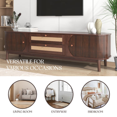 MARIS RATTAN MEDIA CONSOLE 64"