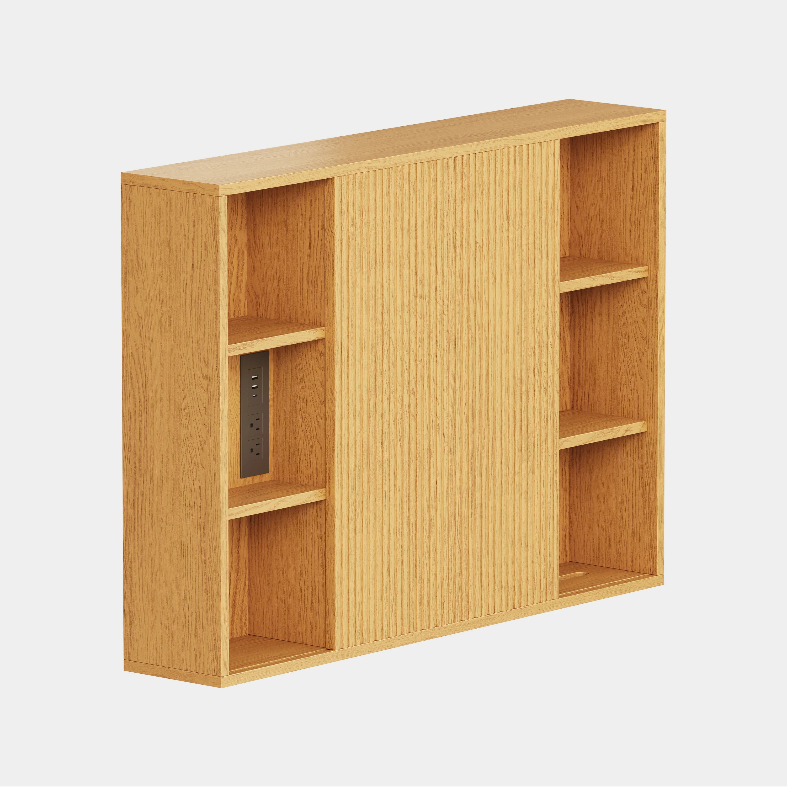 Isla Oak Bathroom Wall Mirror And Vanity Set