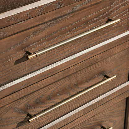 Alvar Arched 126″ Modulare Medienkonsole aus Eiche (4er-Set)