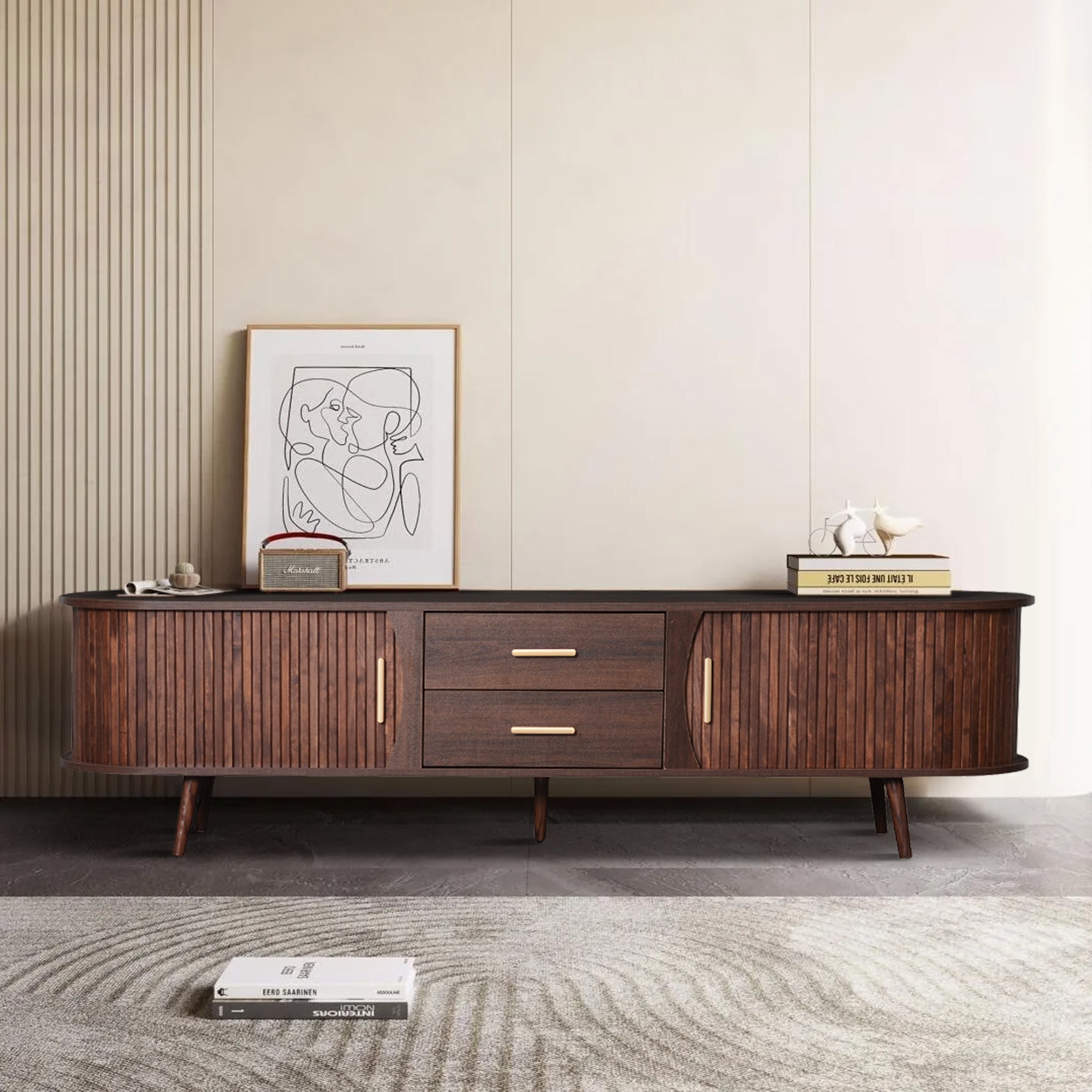 Maris Mid-Century Media Console 70.8"
