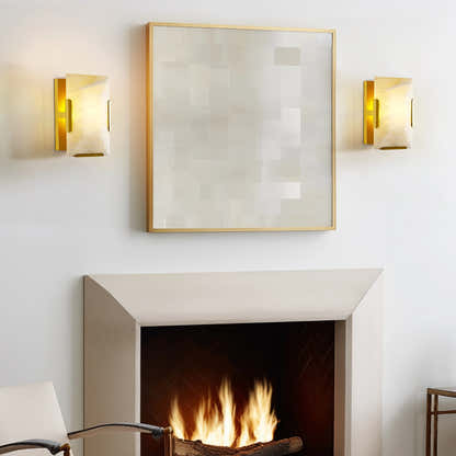Maris Alabaster Wall Sconce 10"H#Finish_Gold