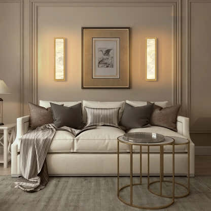 Mintreux Alabaster Wall Sconces 20"H#Finish_Gold