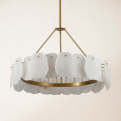 Moira Alabaster Round Chandelier 32"D