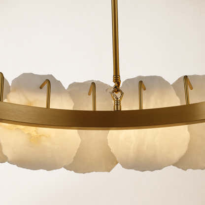 Moira Alabaster Round Chandelier 32"D