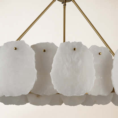 Moira Alabaster Round Chandelier 32"D