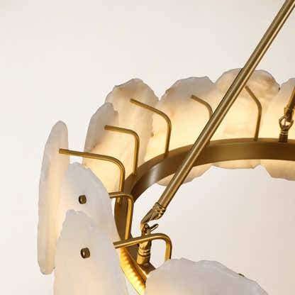 Moira Alabaster Round Chandelier 32"D