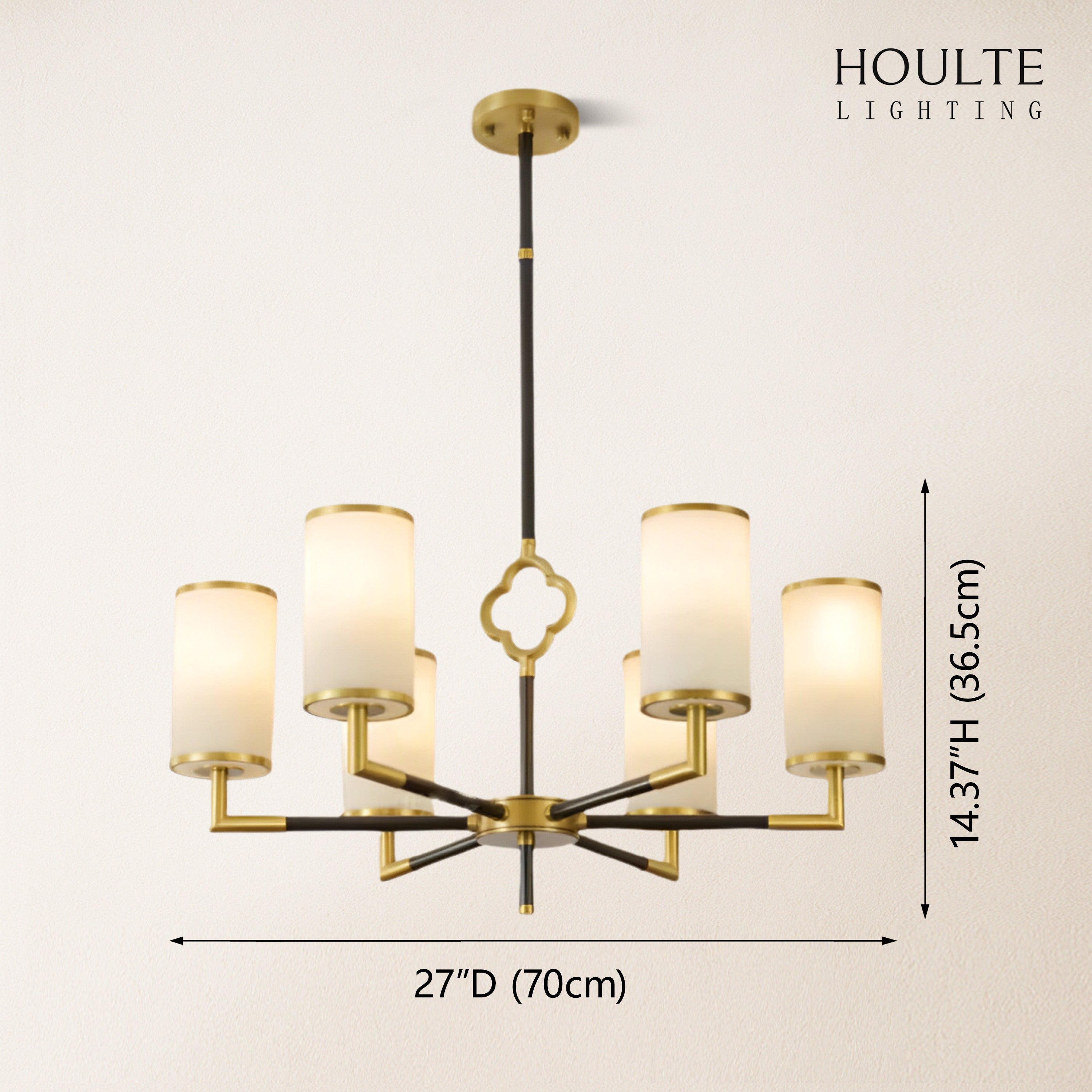 Moral Multi-layer Branda Alabaster Round chandelier 27"D
