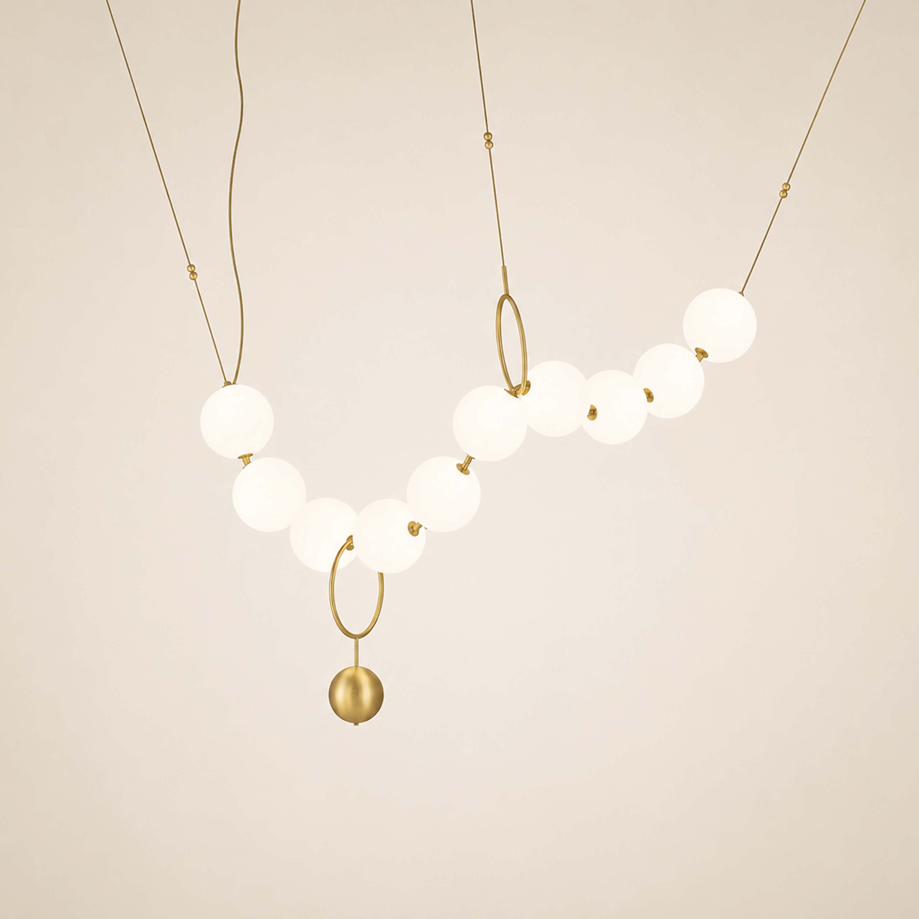 Celestine Necklace Glass Pendant