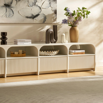 Naru Media Console and Coffee Table Set