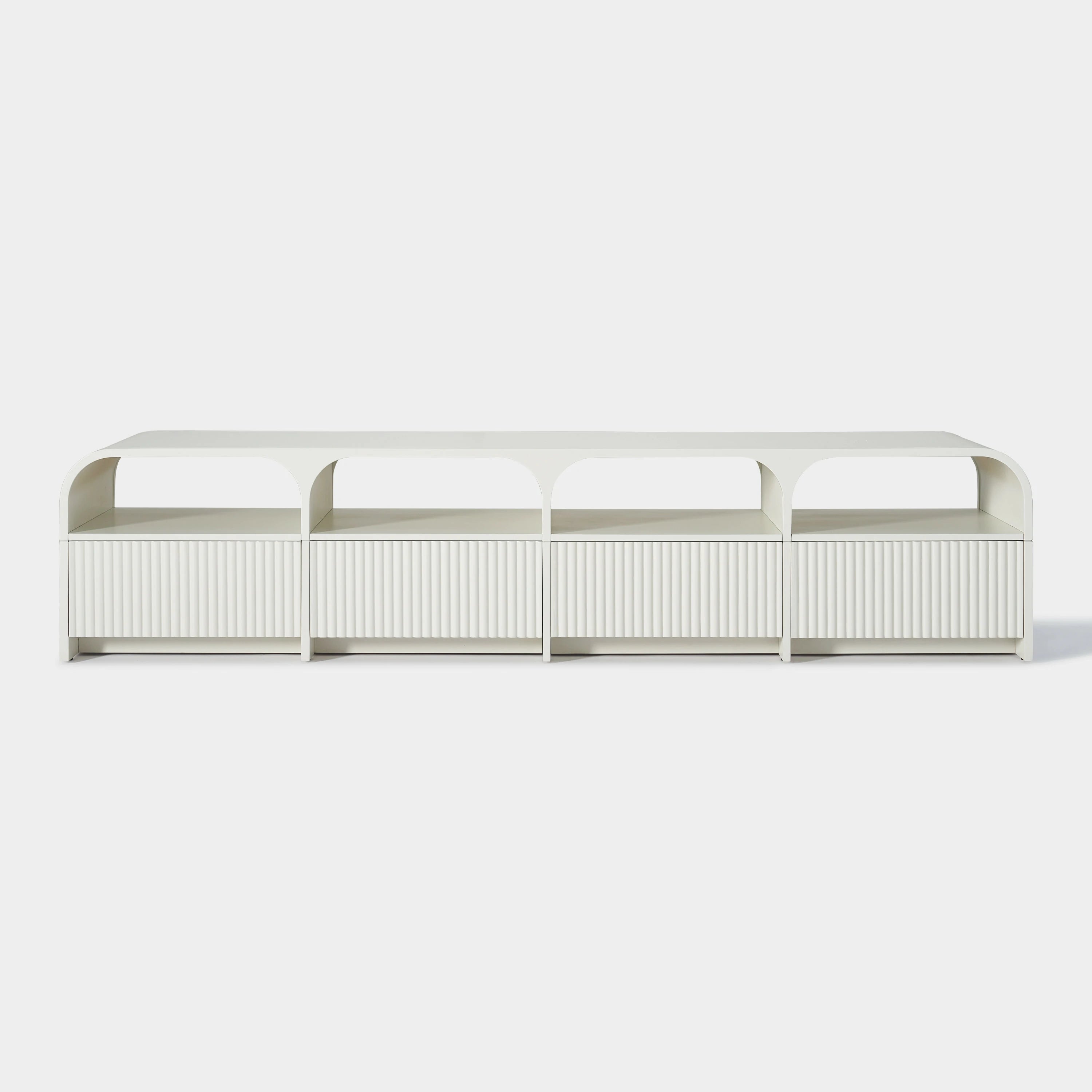 Naru Media Console and Coffee Table Set