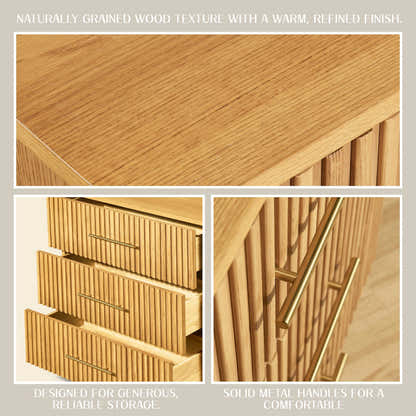 Holt Oak Modular Media Console (Set of 3)