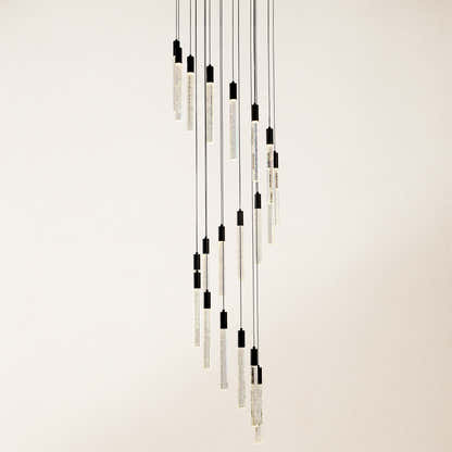 Nova Cascade Kronleuchter mit hoher Decke, 50,8 cm Durchmesser