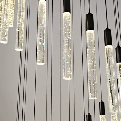 Nova Cascade Moderner LED-Kronleuchter für hohe Decken, 61 cm Durchmesser