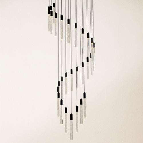 Nova Cascade Moderner LED-Kronleuchter für hohe Decken, 61 cm Durchmesser