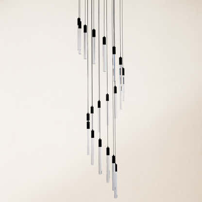 Nova Cascade Kronleuchter mit hoher Decke, 50,8 cm Durchmesser