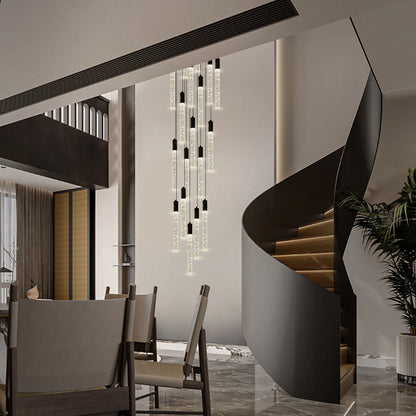 Nova Cascade Moderner LED-Kronleuchter für hohe Decken, 61 cm Durchmesser