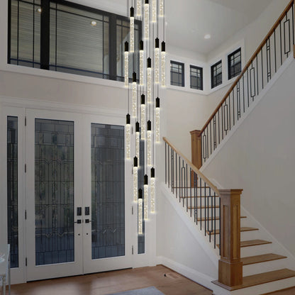 Nova Cascade Moderner LED-Kronleuchter für hohe Decken, 61 cm Durchmesser