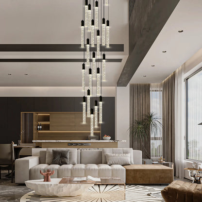 Nova Cascade Moderner LED-Kronleuchter für hohe Decken, 61 cm Durchmesser