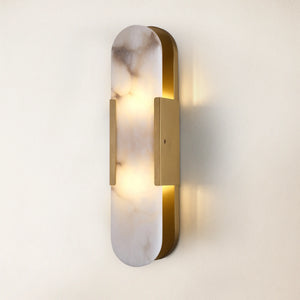 OpalEdge Alabaster Ovale Wandleuchte 19,7