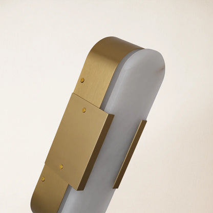 OpalEdge Alabaster-Wandleuchter, 35,4 cm hoch