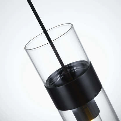 Cylora Glass Tube Pendant 4"H