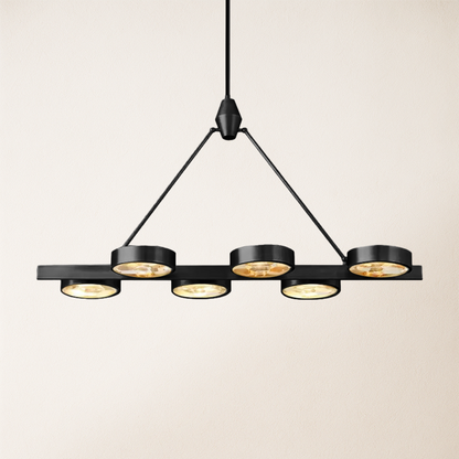 Armlo Rectangle Crystal Chandelier 54"W