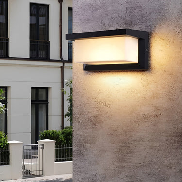 Rechteckige wasserdichte Lichtsteuerung Induktions-Schwarz-moderne Solarleuchter