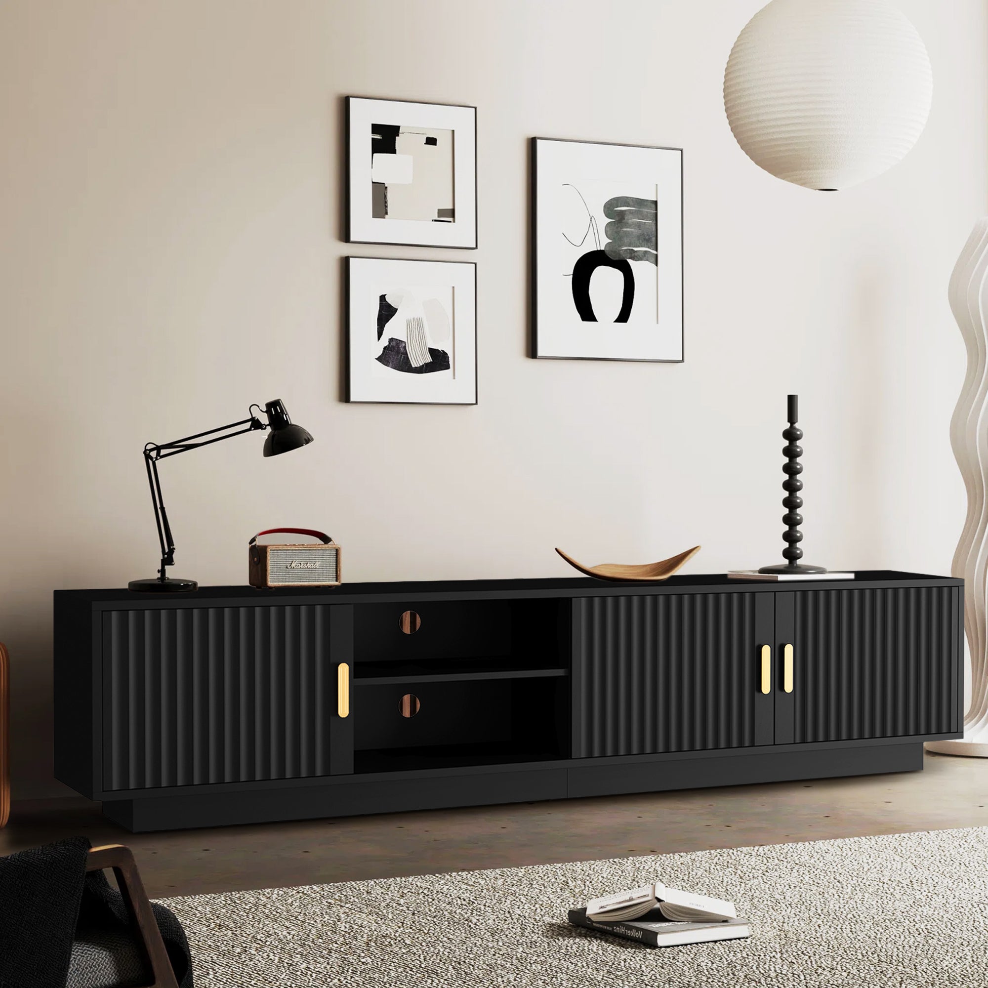 Roni Modern Media Console 74.7"
